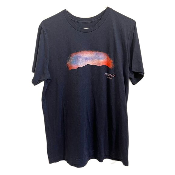 Coachella Blue 2018 Festival Desert Scene T Shirt Tee Top   Mens Size Medium - Picture 1 of 7